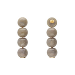 Laden Sie das Bild in den Galerie-Viewer, Small Beads Earring Greige Marble VANESSA BARONI
