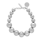 Laden Sie das Bild in den Galerie-Viewer, Beads Necklace Silver Vintage VANESSA BARONI
